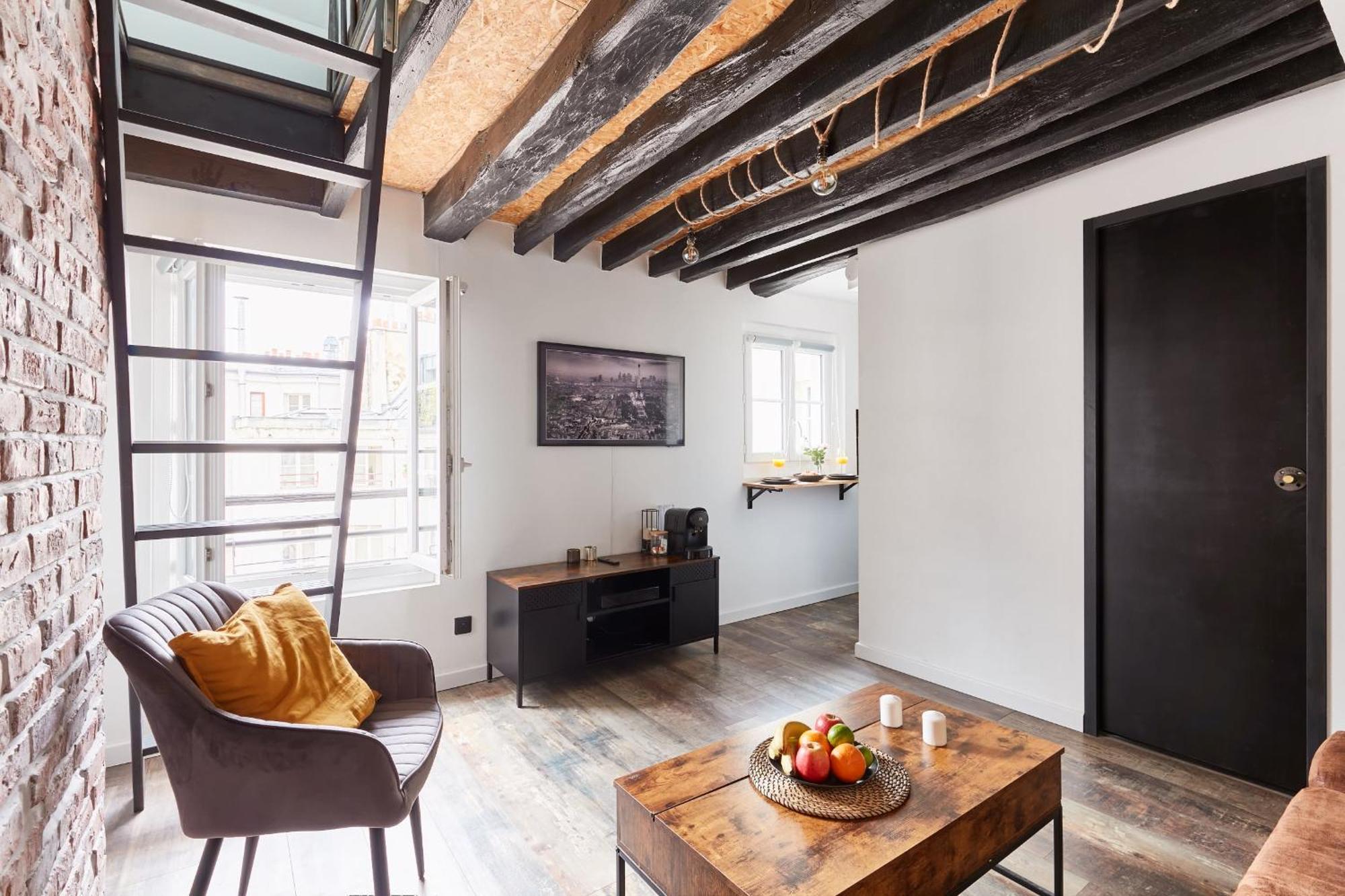 Central 1Br Room Space Paris Exterior foto